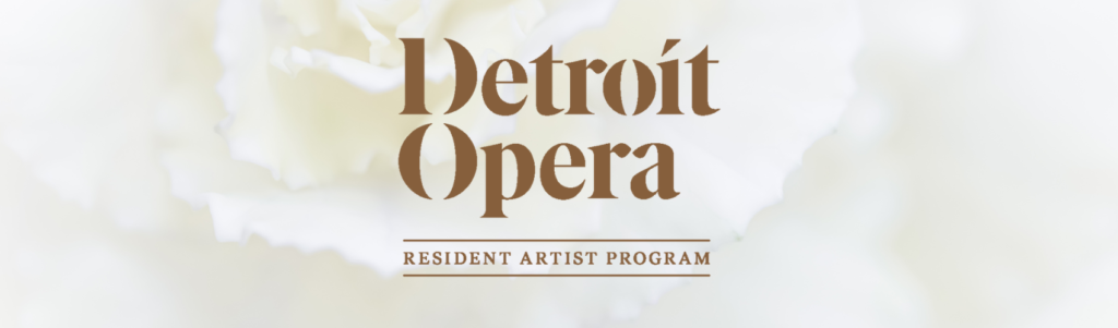 A white flower and detroit opera
